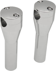 Drag Specialties Handlebar Riser Sockets Chrome Silver Bolt Top Straight Aluminium Pair