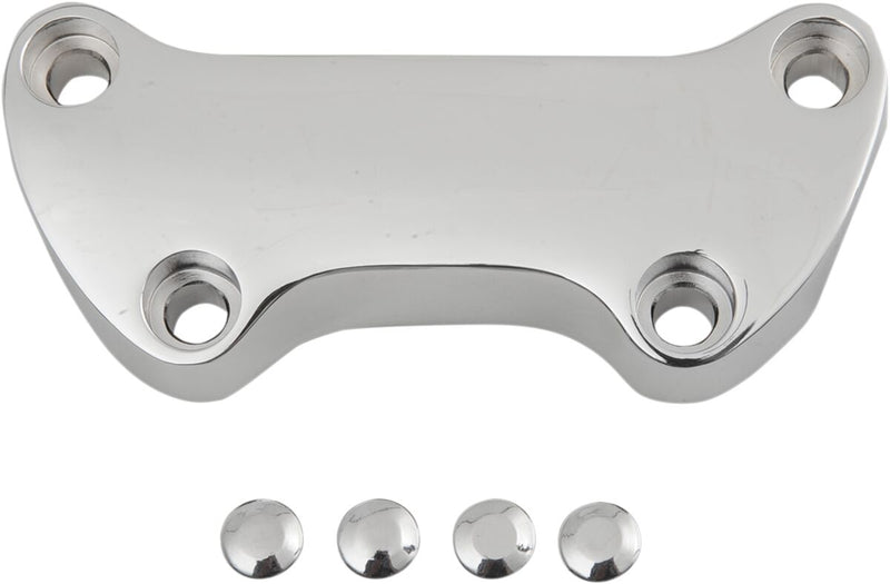 Drag Specialties Handlebar Clamp Chrome Silver Smooth Aluminium