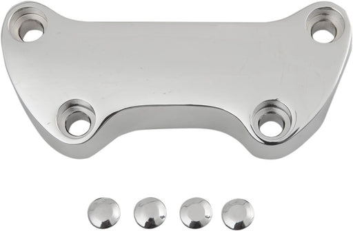 Drag Specialties Handlebar Clamp Chrome Silver Smooth Aluminium