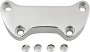 Drag Specialties Handlebar Clamp Chrome Silver Skirt Smooth Aluminium