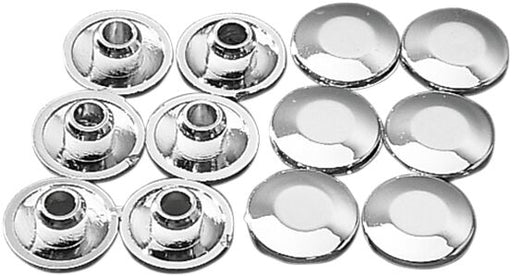 Drag Specialties Chrome Plug for Handlebar Clamps Silver Aluminium 12 Pack