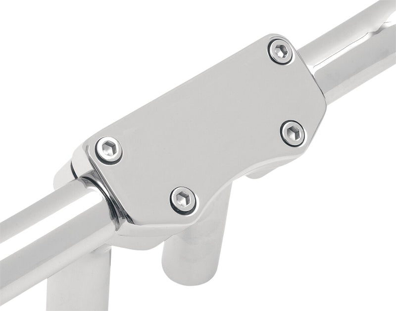 Drag Specialties Buffalo Handlebar Clamp Chrome Silver Smooth Aluminium Each