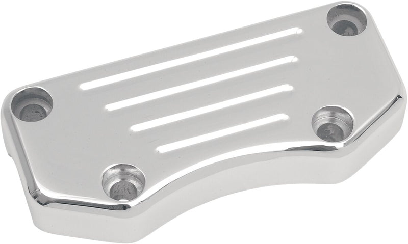 Drag Specialties Buffalo Handlebar Clamp Chrome Silver Ball-Milled Aluminium