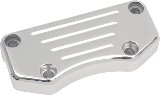 Drag Specialties Buffalo Handlebar Clamp Chrome Silver Ball-Milled Aluminium