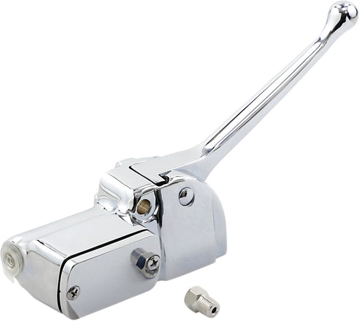 Drag Specialties Front Brake Master Cylinder Assembly Lever Assembly Chrome Silver Aluminium
