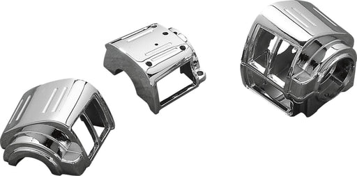Drag Specialties Handlebar Switch Housing Kit Chrome Silver Left Lower Aluminium