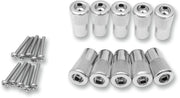 Drag Specialties Replacement Reset Knobs Chrome Knurled Straight Gauge Aluminium 10 Pack