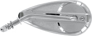 Drag Specialties Teardrop Mirror Chrome Silver Left Side View Aluminium - KA-90S/L-BC335