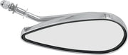 Drag Specialties Teardrop Mirror Chrome Silver Left Side View Aluminium - KA-90S/L-BC335