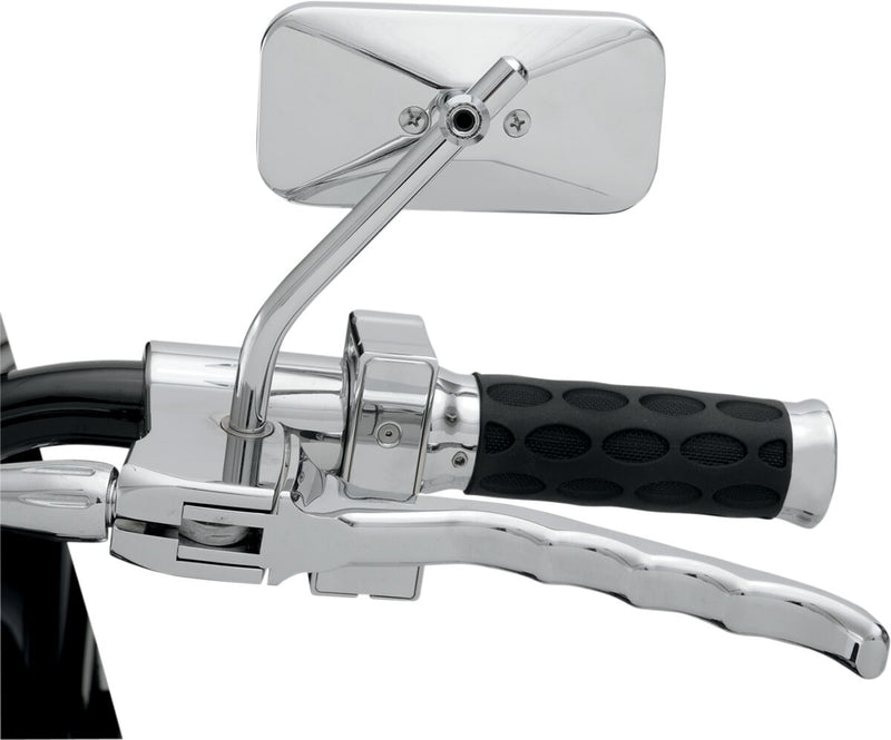Drag Specialties Rectangular Mirror Chrome Silver Left Right Side View Aluminium - 60-0011D-BC515