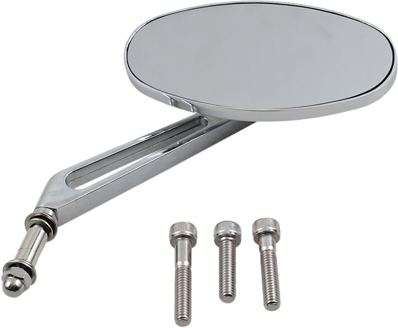 Drag Specialties Stealth I Mirror Chrome Silver Left Right Side View Steel