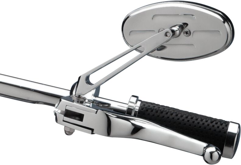 Drag Specialties Stealth I Mirror Chrome Silver Left Right Side View Steel - 302150-BC3N-BX2