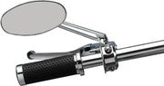 Drag Specialties Stealth II Mirror Chrome Silver Left Right Side View Steel - 302152-BC3N-BX2