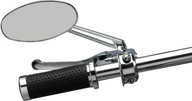 Drag Specialties Stealth II Mirror Chrome Silver Left Right Side View Steel - 302152-BC3N-BX2
