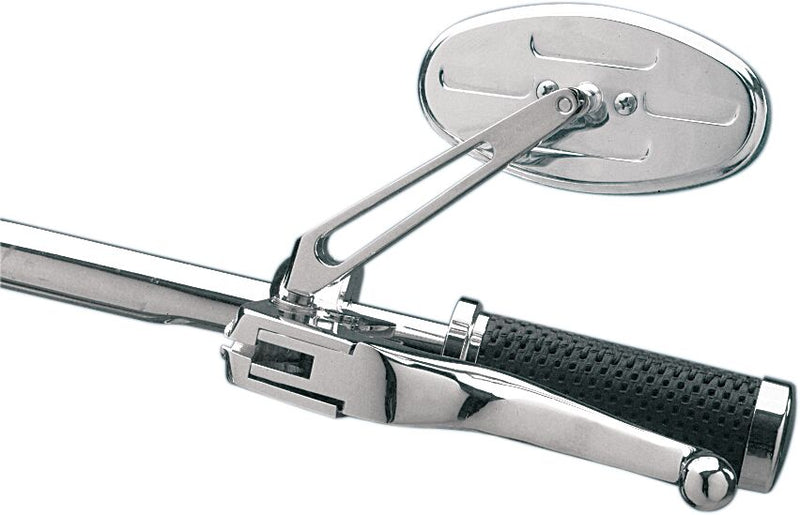 Drag Specialties Stealth I Mirror Chrome Silver Left Right Side View Steel