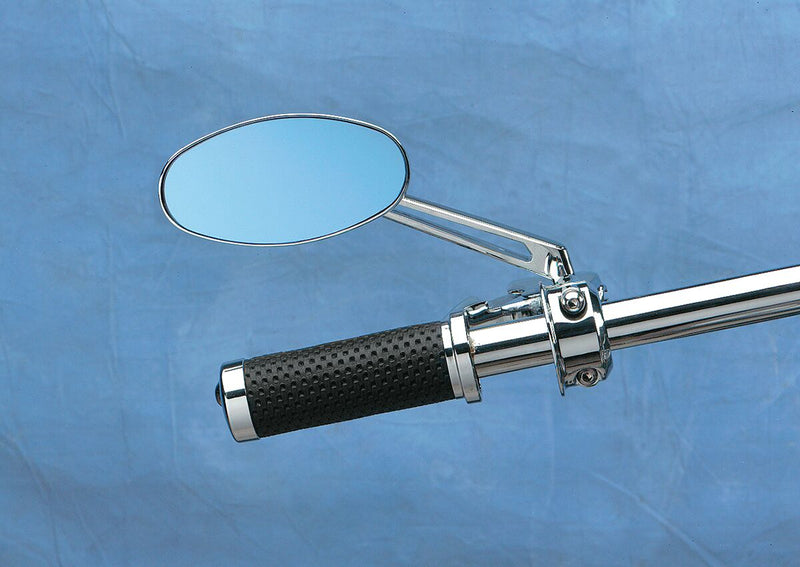 Drag Specialties Stealth II Mirror Chrome Silver Left Right Side View Steel - 302167-BC3N-BX2