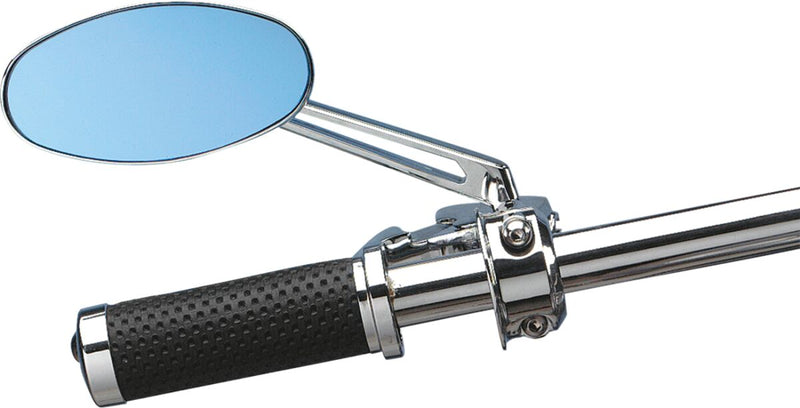 Drag Specialties Stealth II Mirror Chrome Silver Left Right Side View Steel - 302167-BC3N-BX2