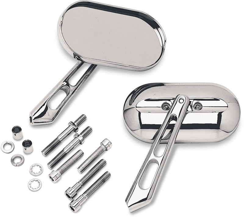 Kuryakyn Magnum Mirror Chrome Left Right Side View Pair