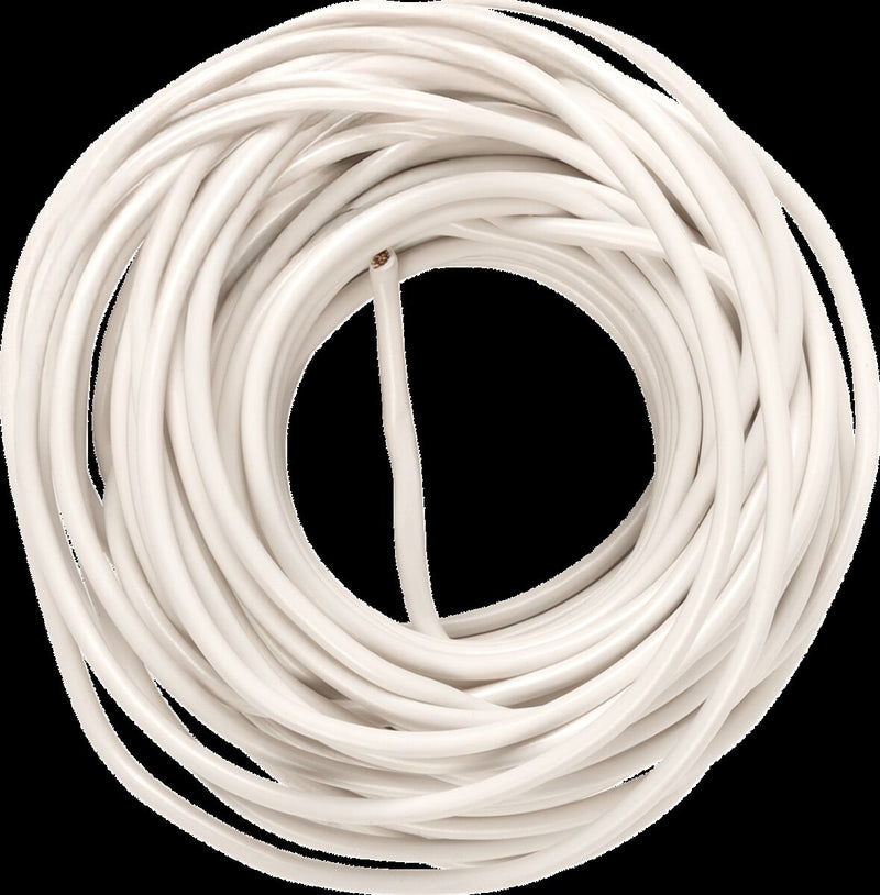 Drag Specialties 16-Gauge Primary Wire White Copper