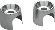 Drag Specialties Chrome Shock Top Stud Covers for Various Various Harley-Davidson Motorcycles (See Fitment List) - 243026-BC2