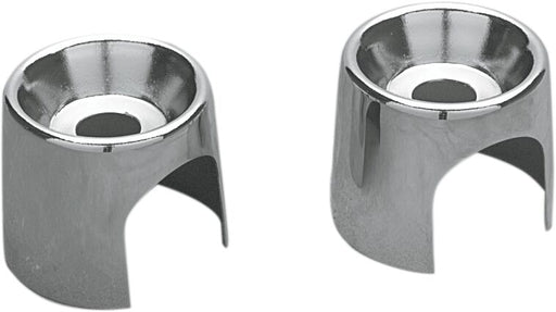 Drag Specialties Chrome Shock Top Stud Covers for Various Various Harley-Davidson Motorcycles (See Fitment List)