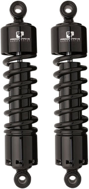 Progressive Suspension 412 Series Shocks 412 Series without Covers Shock Absorber Black Rear Coilover Monotube Steel Pair - 412-4037B