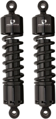 Progressive Suspension 412 Series Shocks 412 Series without Covers Shock Absorber Black Rear Coilover Monotube Steel Pair - 412-4036B