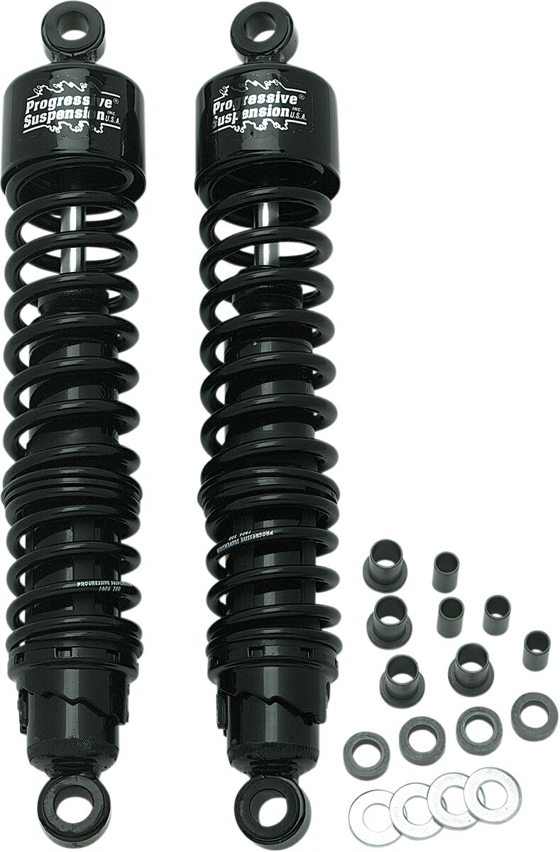 Progressive Suspension 413 Series Shocks Shock Absorber Black Rear Coilover Monotube Pair - 413-4039B