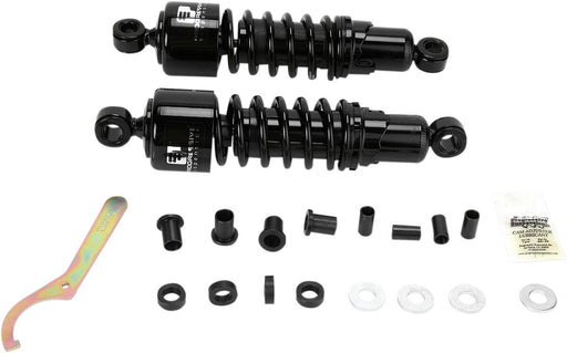 Progressive Suspension 412 Series Shocks 412 Series without Covers Shock Absorber Black Rear Coilover Monotube Steel Pair