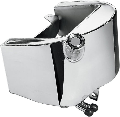 Drag Specialties Oil Tank Chrome Silver Side Fill