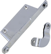 Drag Specialties Oil Tank Bracket Set Mounting Bracket Chrome Silver