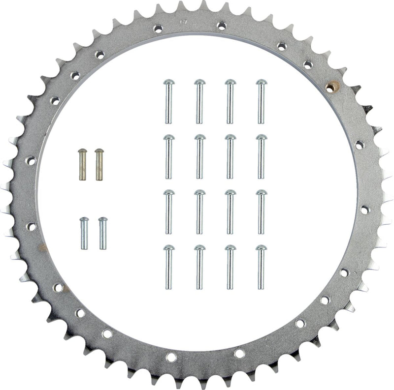 Drag Specialties Zinc Rear Wheel Sprocket w/51 Teeth for 1971-1972 Harley-Davidson FXR and 1967-1972 Harley-Davidson Touring Motorcycles