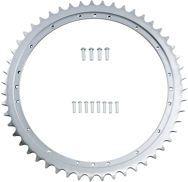 Drag Specialties Zinc Rear Wheel Sprocket w/51 Teeth for 1941-1958 Harley-Davidson Touring and 1957-1975,1977-1978 Harley-Davidson Sportster Motorcycles - 72828P