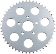 Drag Specialties Rear Wheel Sprocket Chrome Flat Drive Carbon Steel