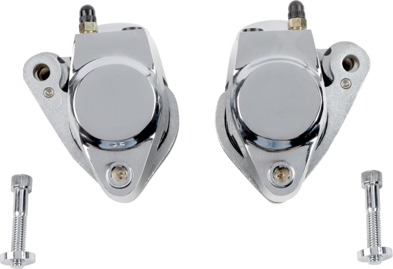 Drag Specialties Front and Rear Brake Caliper Kits Chrome - 148120-BX-LB2