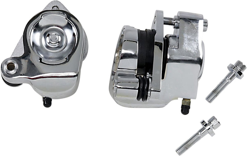 Drag Specialties Front and Rear Brake Caliper Kits Chrome