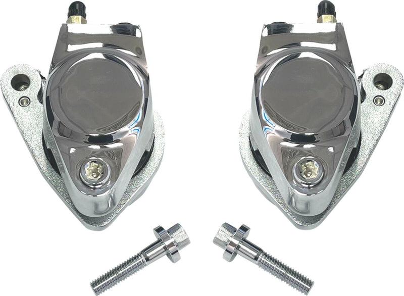 Drag Specialties Front and Rear Brake Caliper Kits Chrome - 148120-BX-LB2