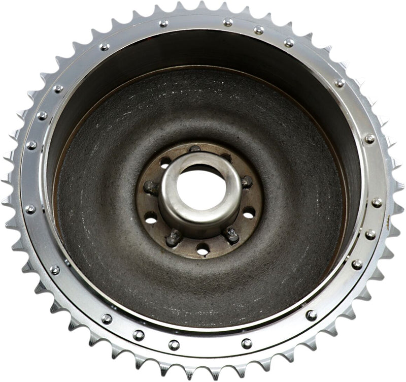 Drag Specialties Brake Drum/Sprocket Set Shovelhead Chrome Rear Mechanical