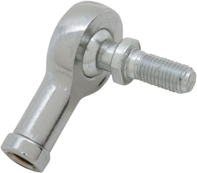 Drag Specialties Self-Aligning Chrome Rod End Silver with Stud Shift Linkage