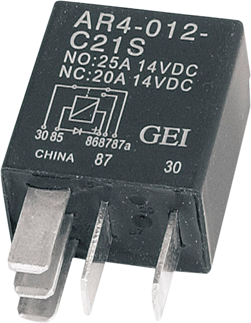 Drag Specialties Micro Relay with Diode Black