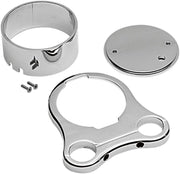 Drag Specialties T-Bar Gauge Mounts Chrome OEM Billet Aluminium Kit