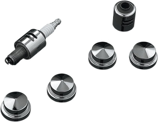 Kuryakyn Headbolt Covers Silver Cap 4 Pack
