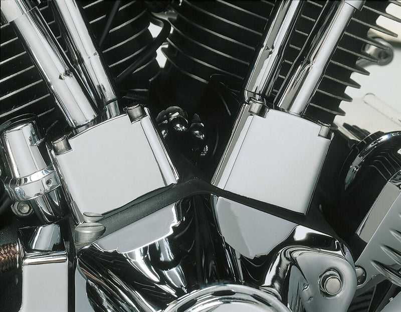 Kuryakyn Tappet Block Covers Chrome Die-Cast Pair
