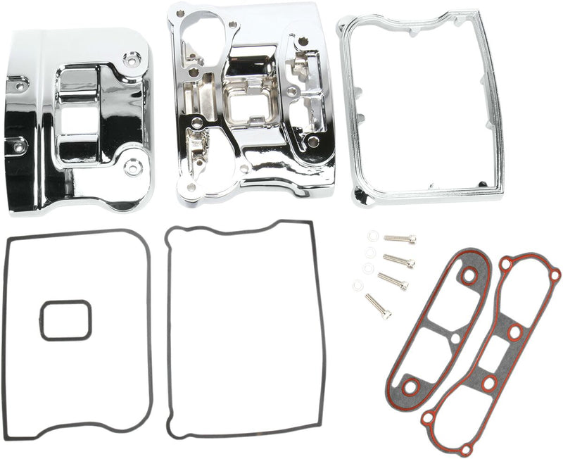 Drag Specialties Rocker Box Kit Chrome - 33-0082A-BXLB2