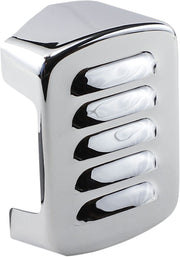Drag Specialties Louvered Coil Cover Chrome - 13005