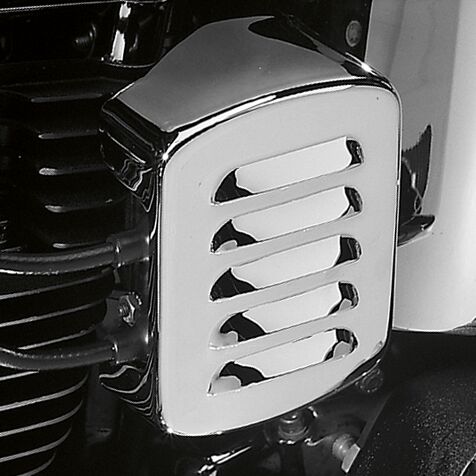 Drag Specialties Louvered Coil Cover Chrome - 13005