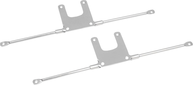 Drag Specialties Front Fender Brackets Chrome Support Pair