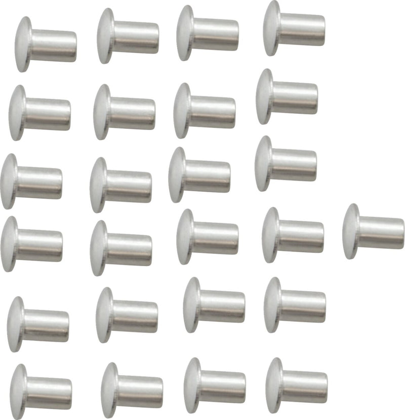 Drag Specialties Front Fender Rivets Unfinished Stainless Steel 25 Pack - 091012-HC3