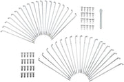 Drag Specialties Chrome and Stainless Steel Spoke Set Wide Glide Drop Center Front Rear