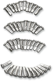 Drag Specialties Replacement Nipples for Spoke Set Spoke Nipple Chrome Silver Extra Long Steel 40 Pack
